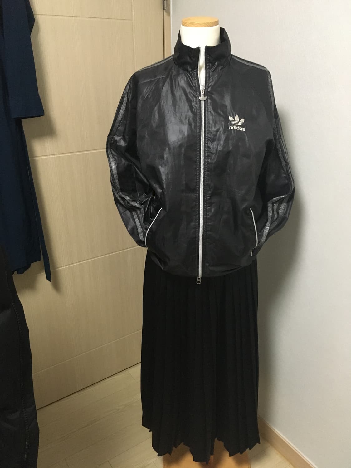 일본빈티지 희귀 유광 블랙 바람막이 상품이미지7