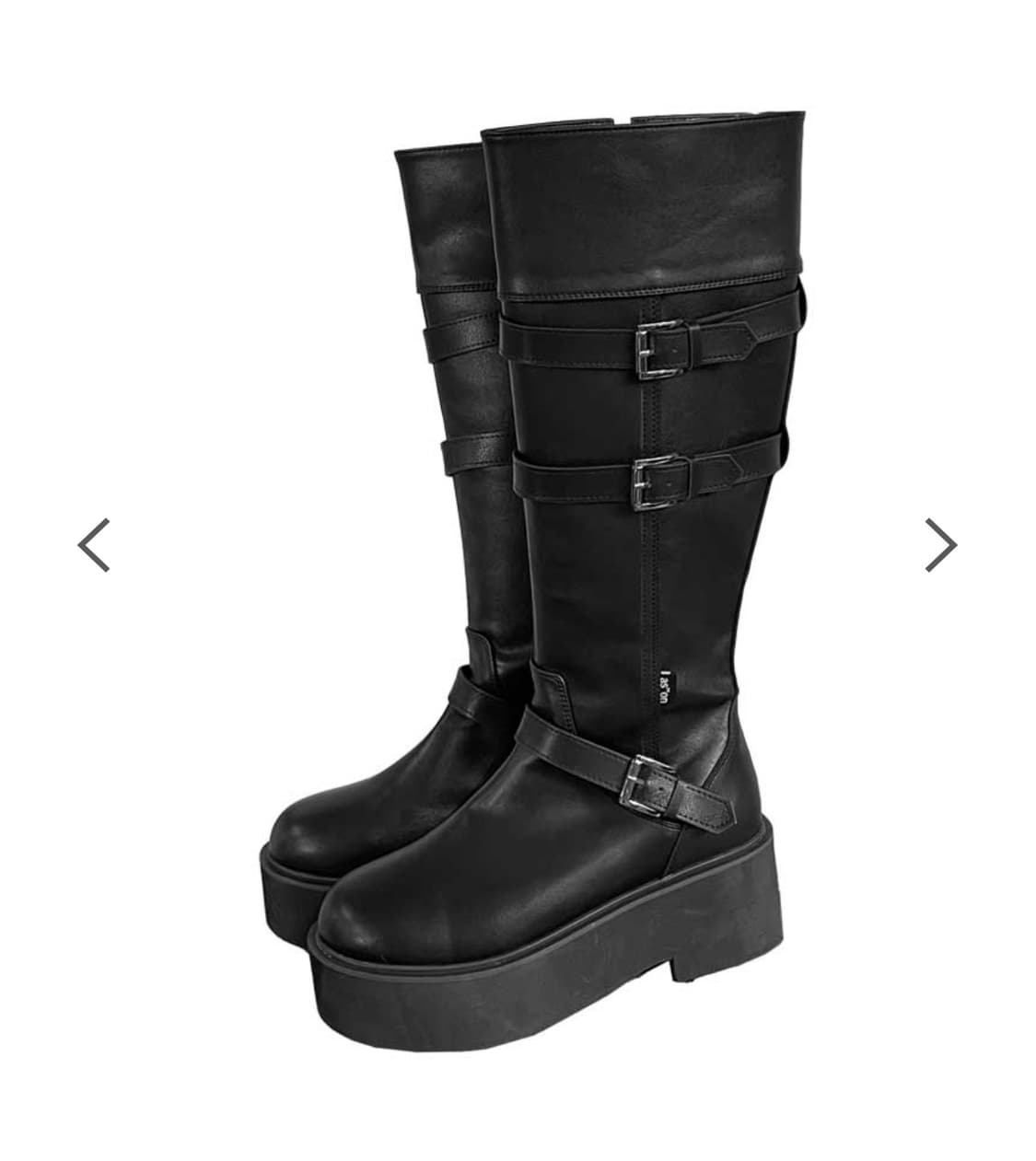 애즈온 마야 롱 버클 부츠 블랙 230 상품이미지1