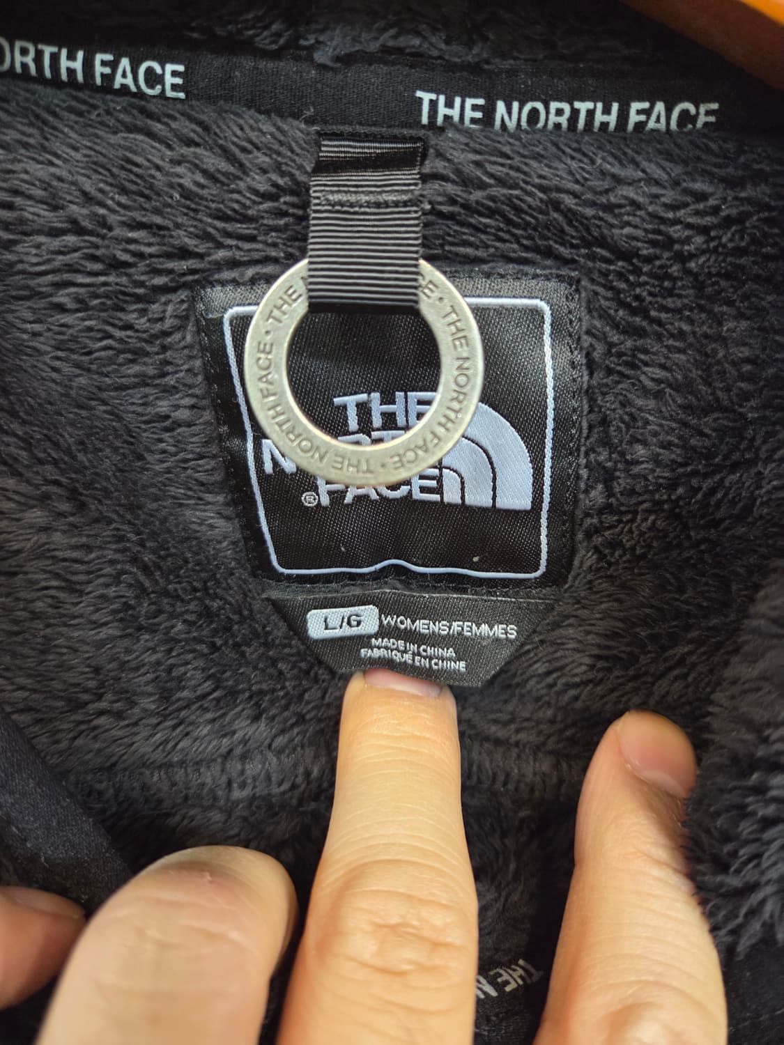 노스페이스 여성 융털 플리스 후드집업 Lg 상품이미지3