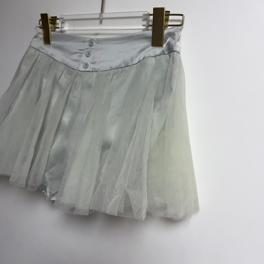 새상품 여자 봄 쉬폰 레이어드 미니스커트 M 상품이미지2