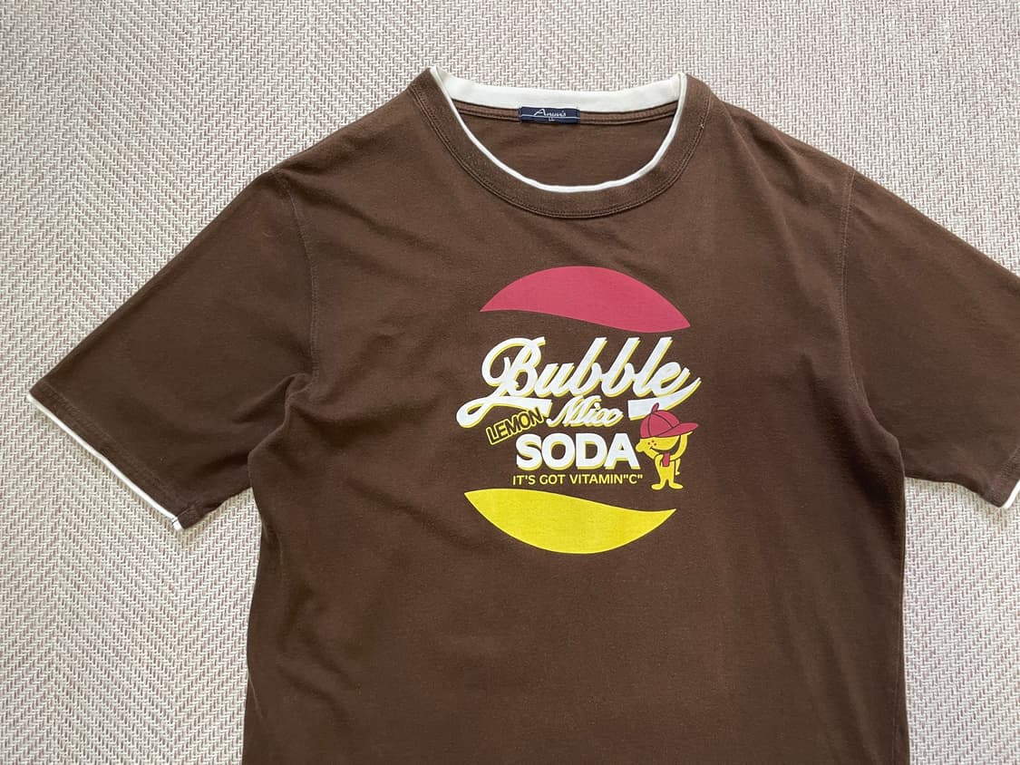 Bubble Lemon Lime Soda 그래픽 링거 반팔 티셔츠 상품이미지2