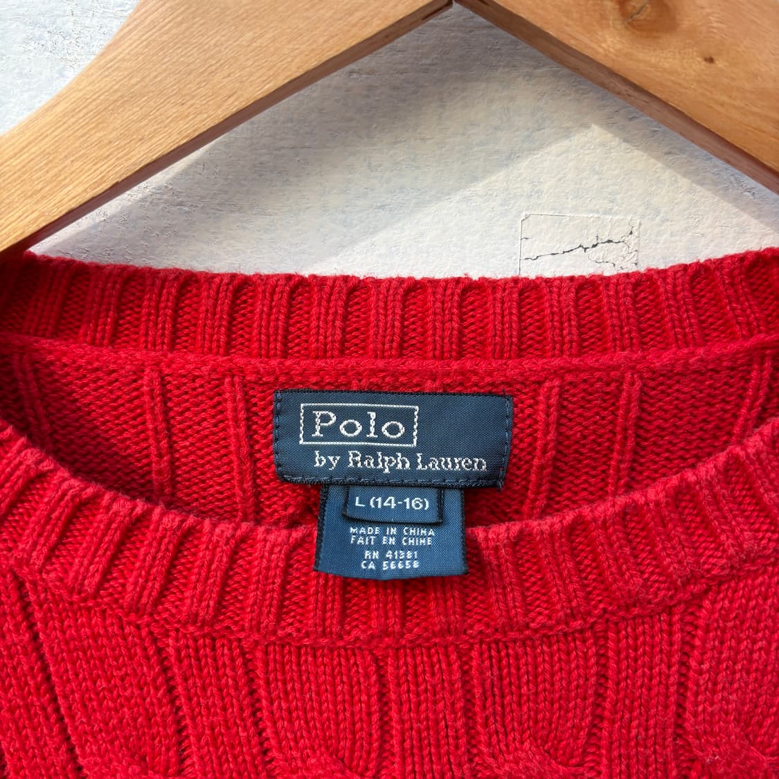 Polo 폴로 케이블 꽈배기 니트 상품이미지3