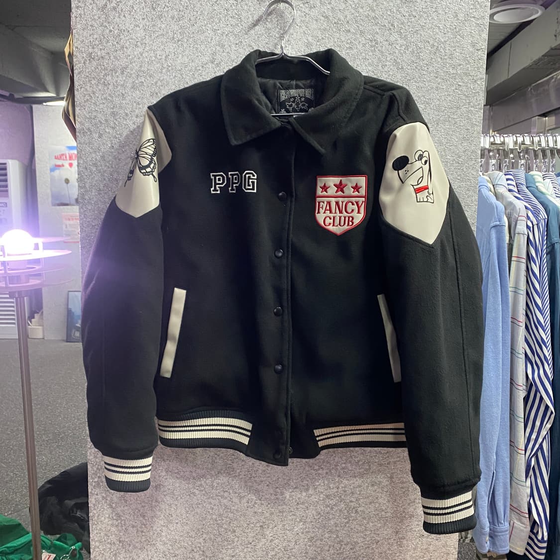 네스티펜시클럽 x 파워퍼프걸 스타디움 바시티 B4336  상품이미지2