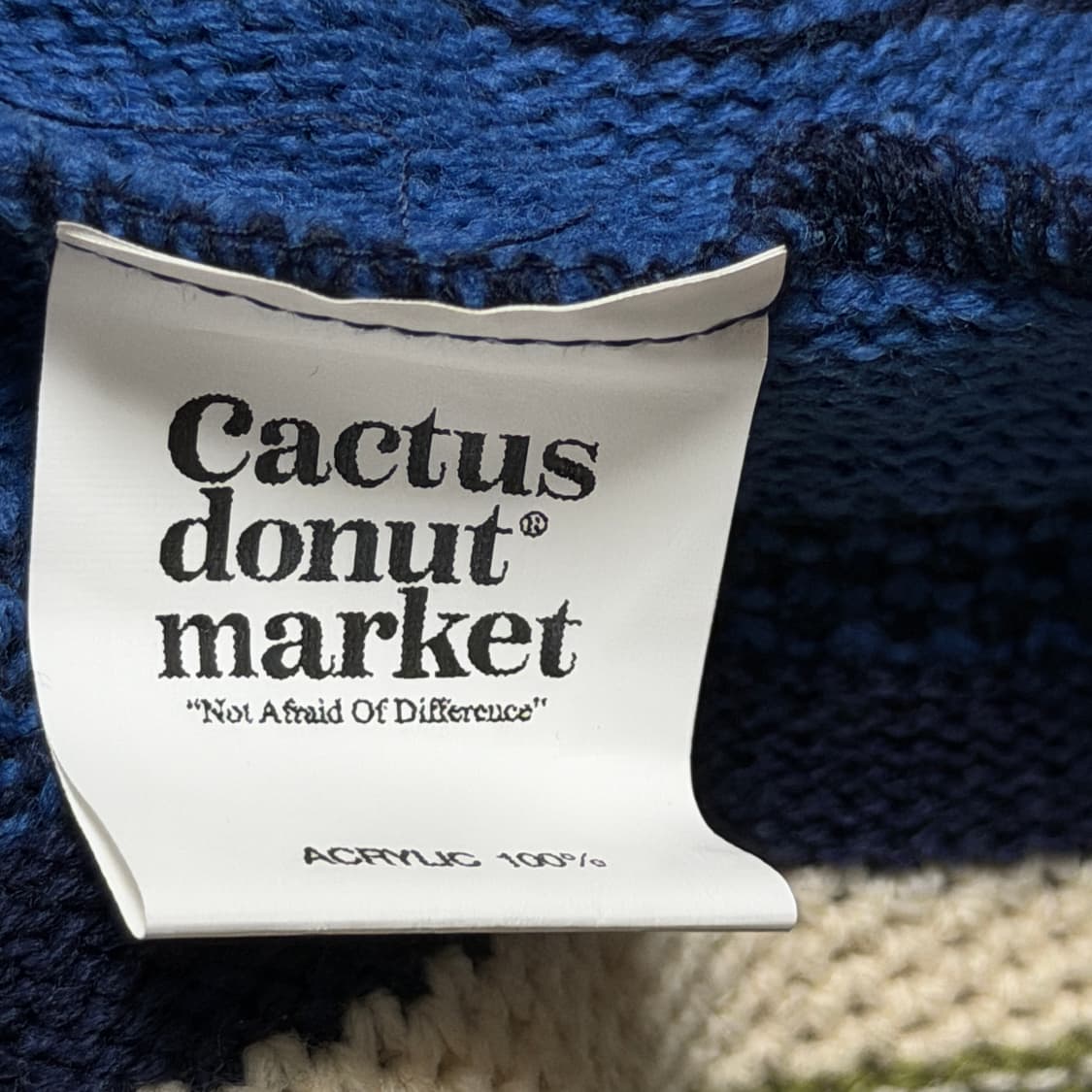 캑터스도넛마켓 버티컬 스트라이프 니트 베스트 조끼 L 상품이미지5