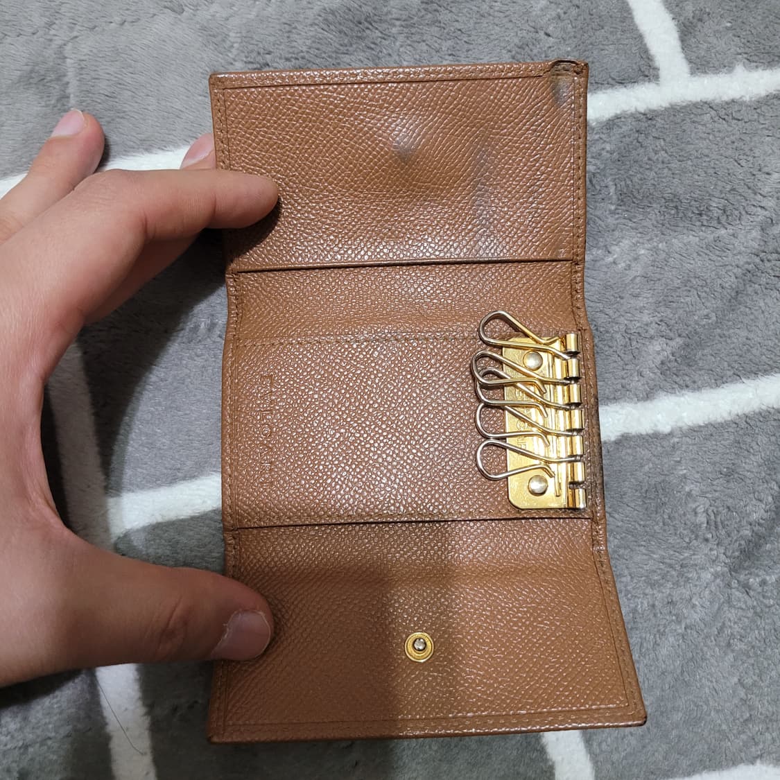 정품 불가리 브라운 색상 키 케이스 상품이미지8