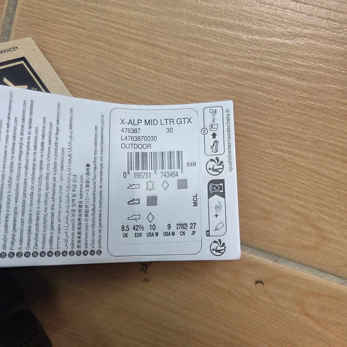 살로몬 X-ALP 미드 LTR GTX 고어텍스 등산화 상품이미지5