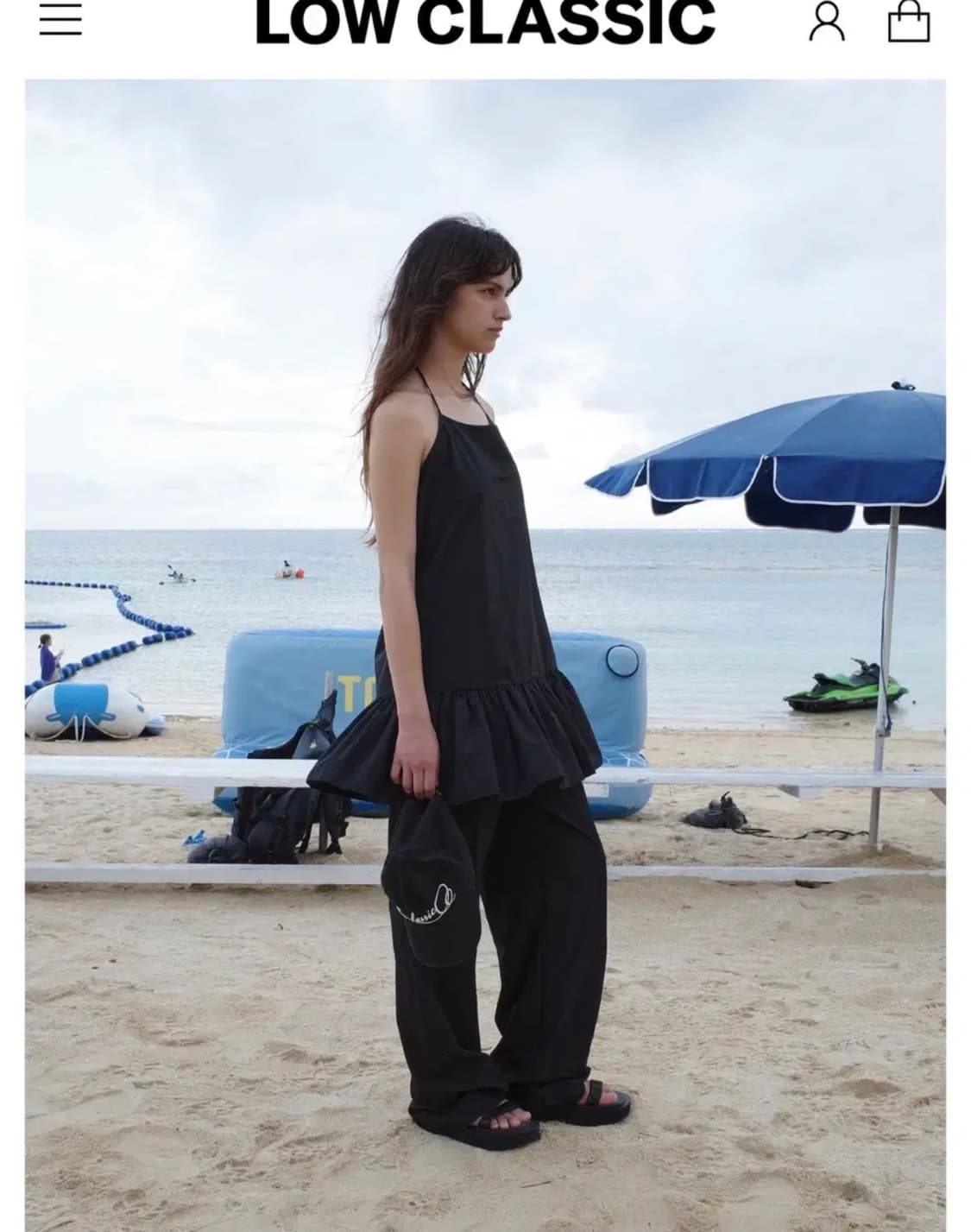 로우클래식 홀터넥 셔링 원피스 상품이미지2