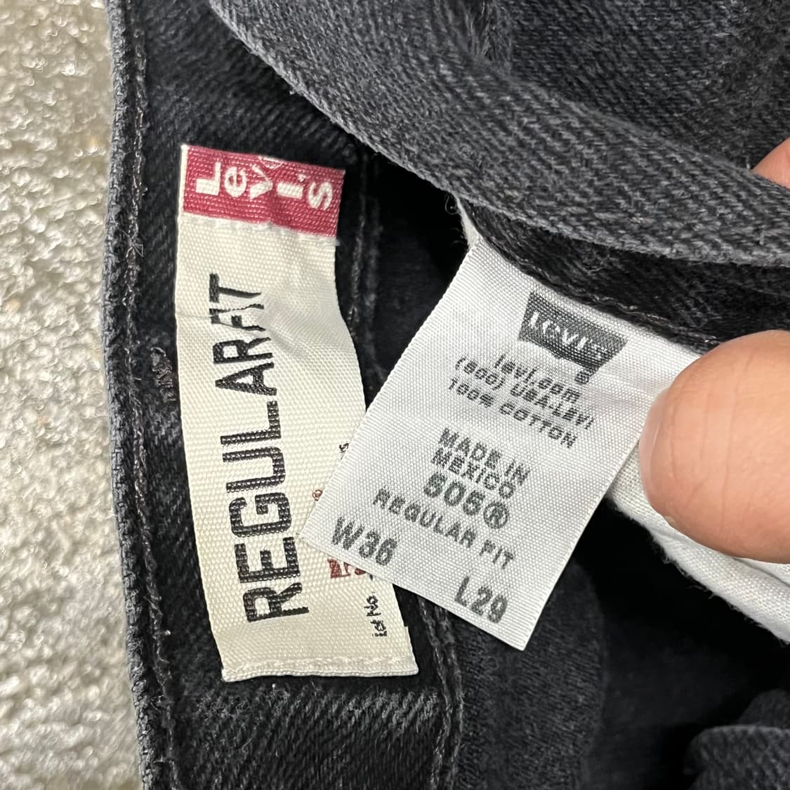 00s 리바이스505 블랙진 (36“) 상품이미지5