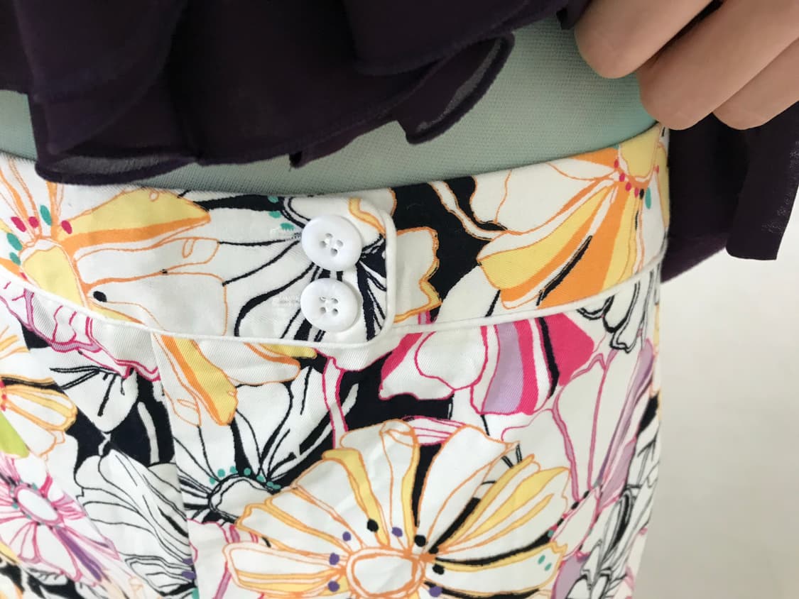vintage flower pattern skirt 상품이미지3