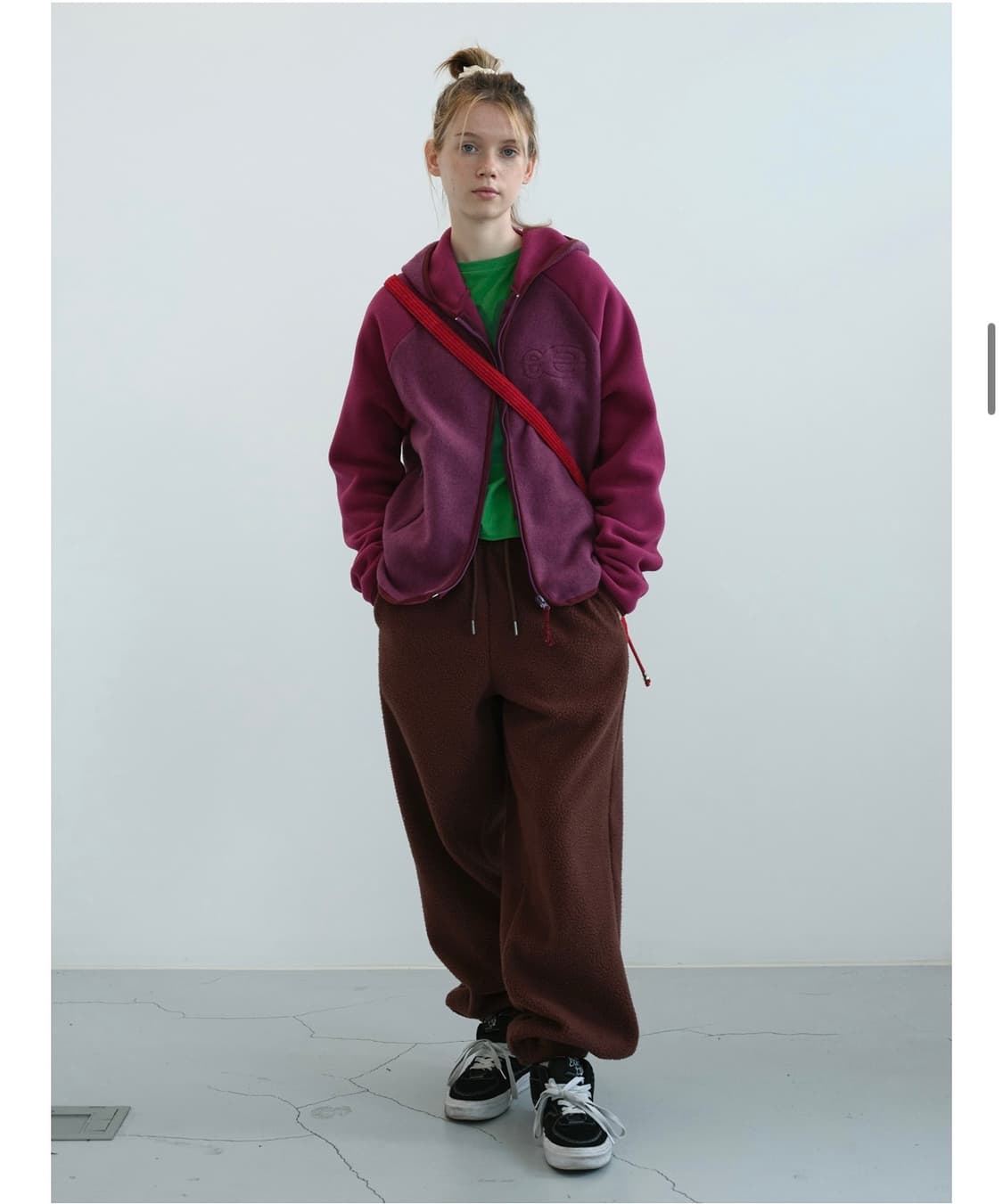 엔조블루스 플리스 집업 후디 퍼플 상품이미지2