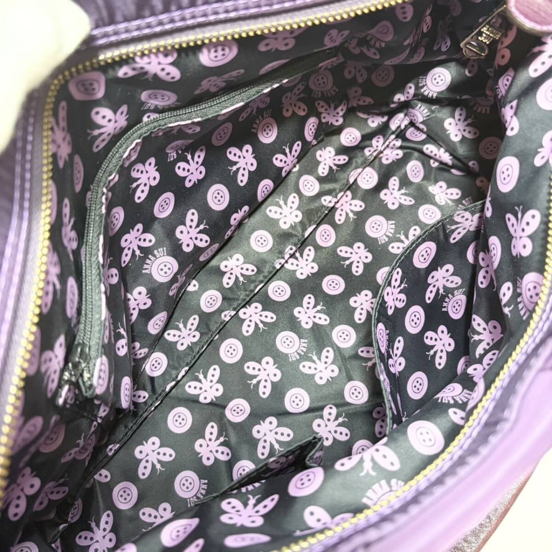 안나수이 나일론 퍼플 토트백 상품이미지10