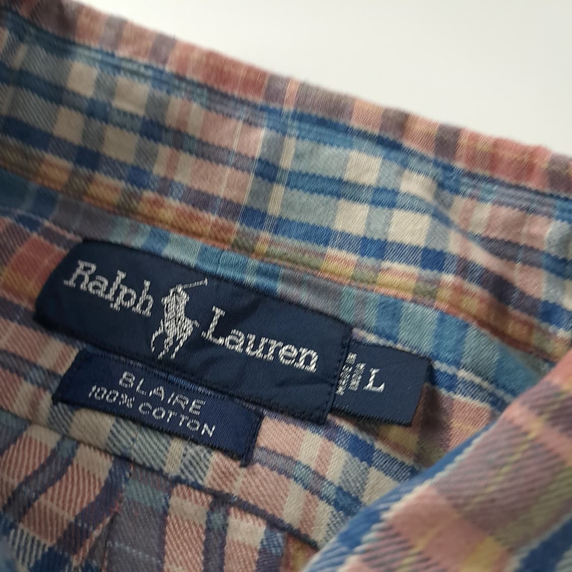 CK370 L 폴로 90s 블레어 마드라스체크 셔츠 남방 상품이미지3