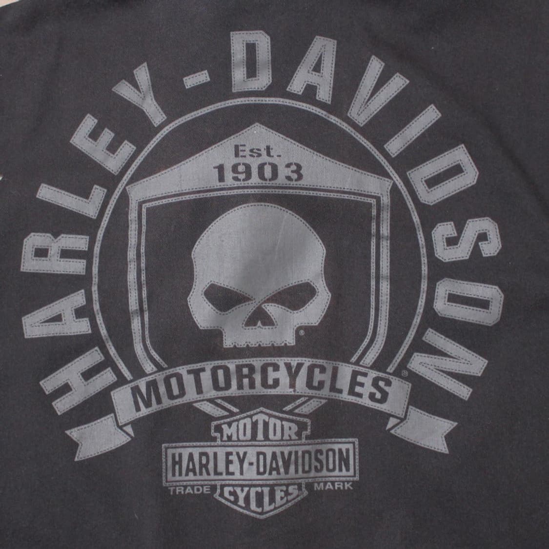 Harley-Davidson 할리 데이비슨 2010s 스컬 워크 셔츠  상품이미지3