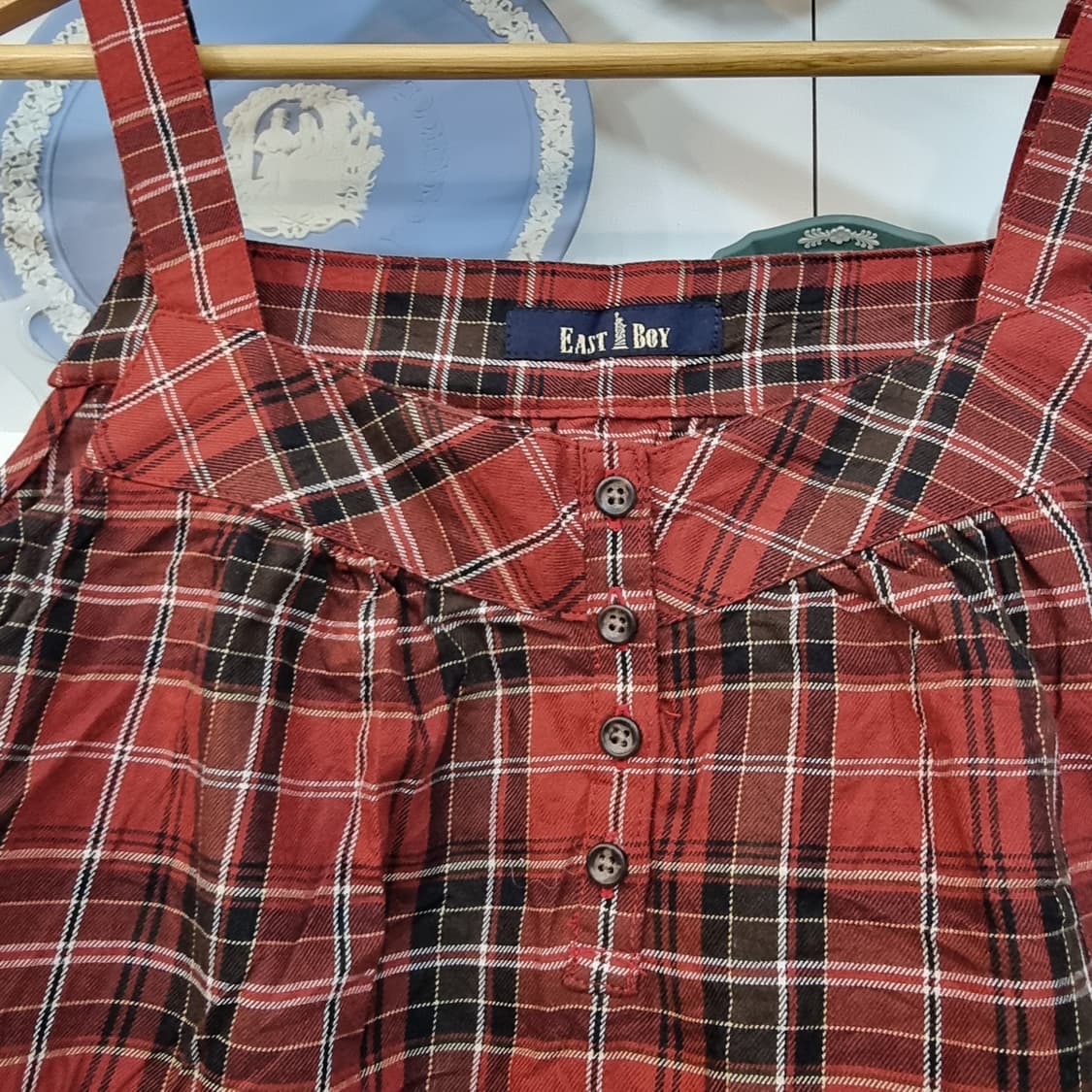 레드 타탄체크 (캐미솔) 튜닉 상품이미지2