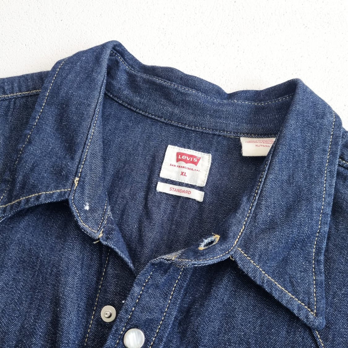 LEVIS 리바이스 웨스턴 데님셔츠 - XL 상품이미지8
