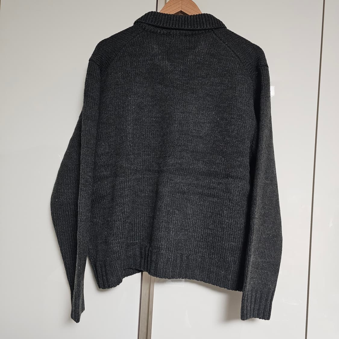 L 새제품) 무신사스탠다드 릴렉스드 니트 트러커 가디건 재킷 그레이 상품이미지3