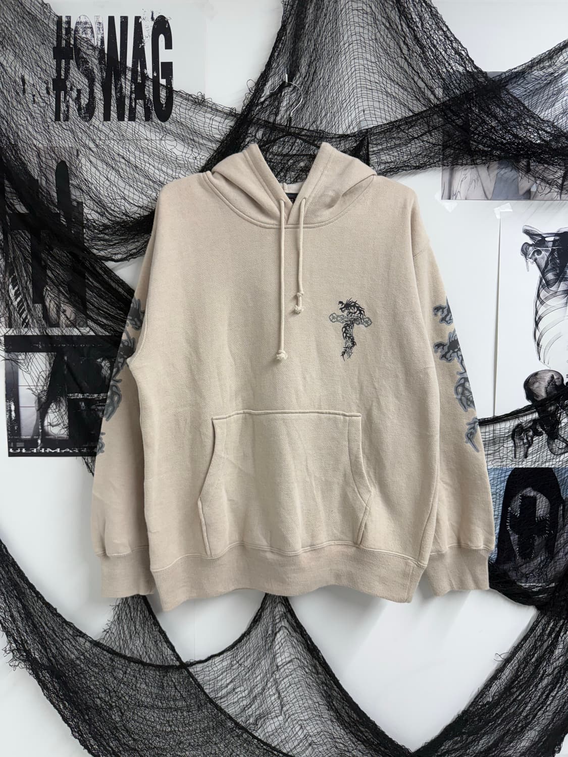 Oriental dragon printing hoodie 상품이미지5