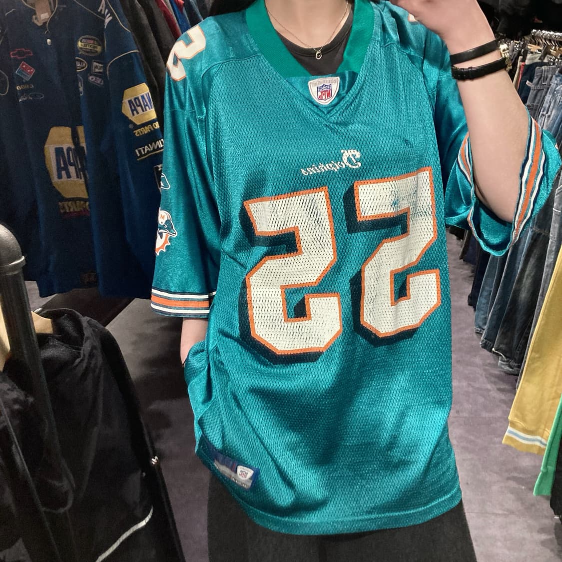 [IM] NFL 돌핀스 주니어 시아우 NO.55 아쿠아그린 반팔 져지 상품이미지2