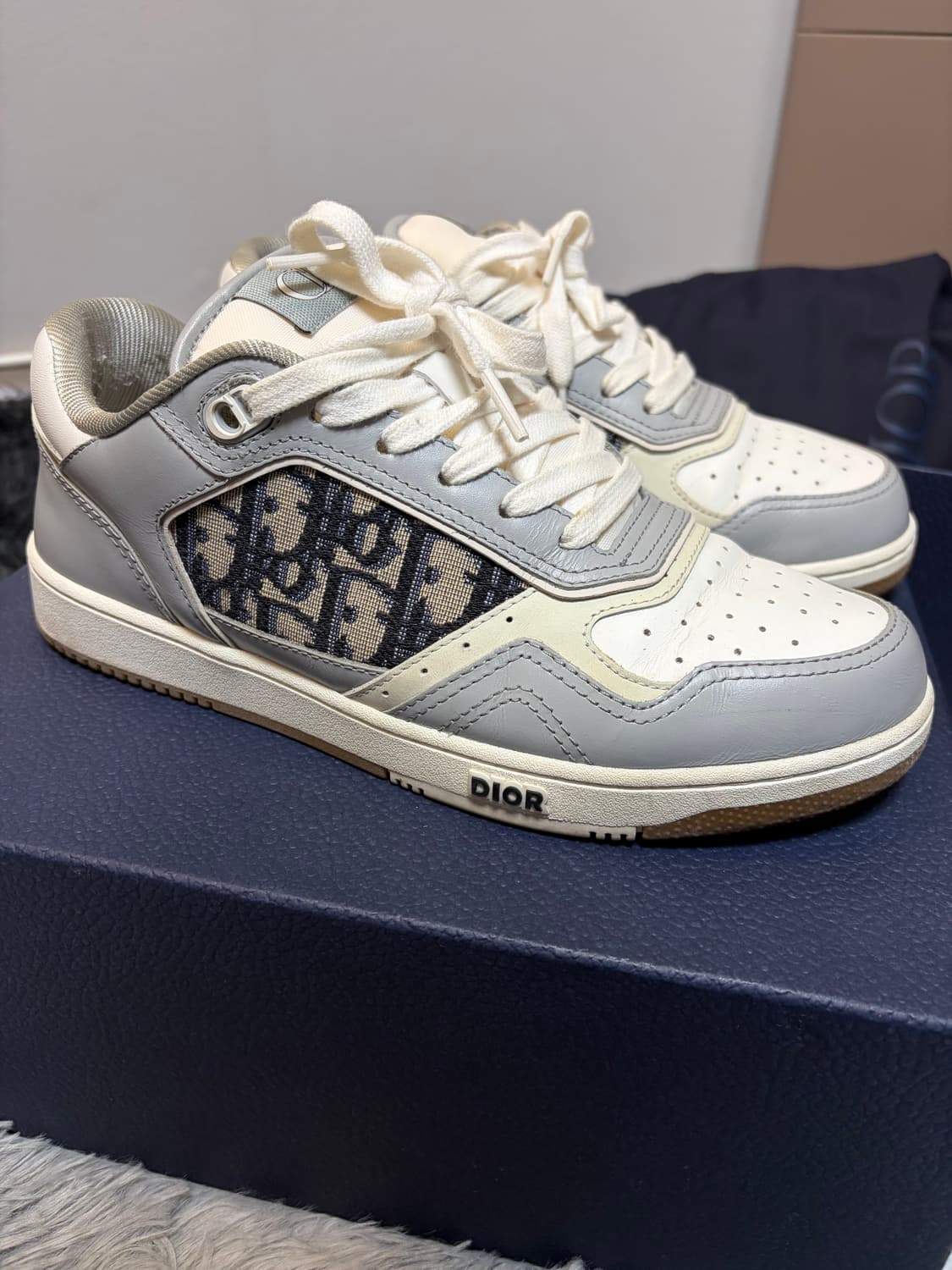[풀구성/ 보증서포함]디올 B27 로우탑 스니커즈 그레이39 상품이미지1