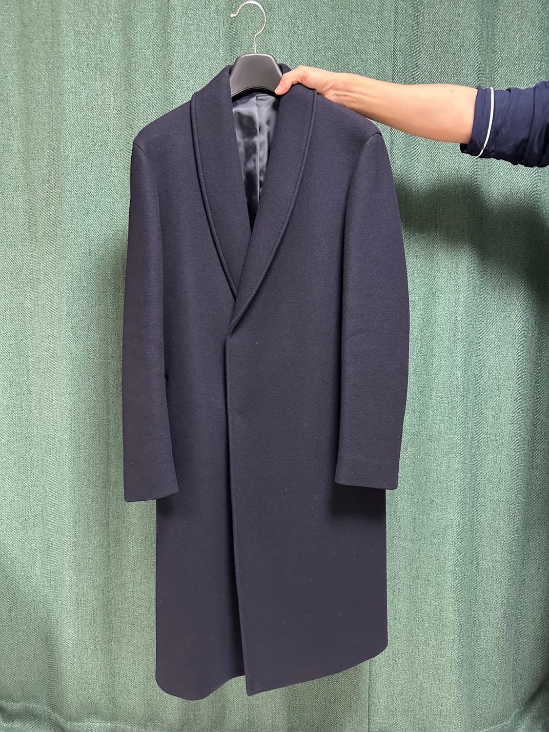 ezio 네이비 롱코트 상품이미지1