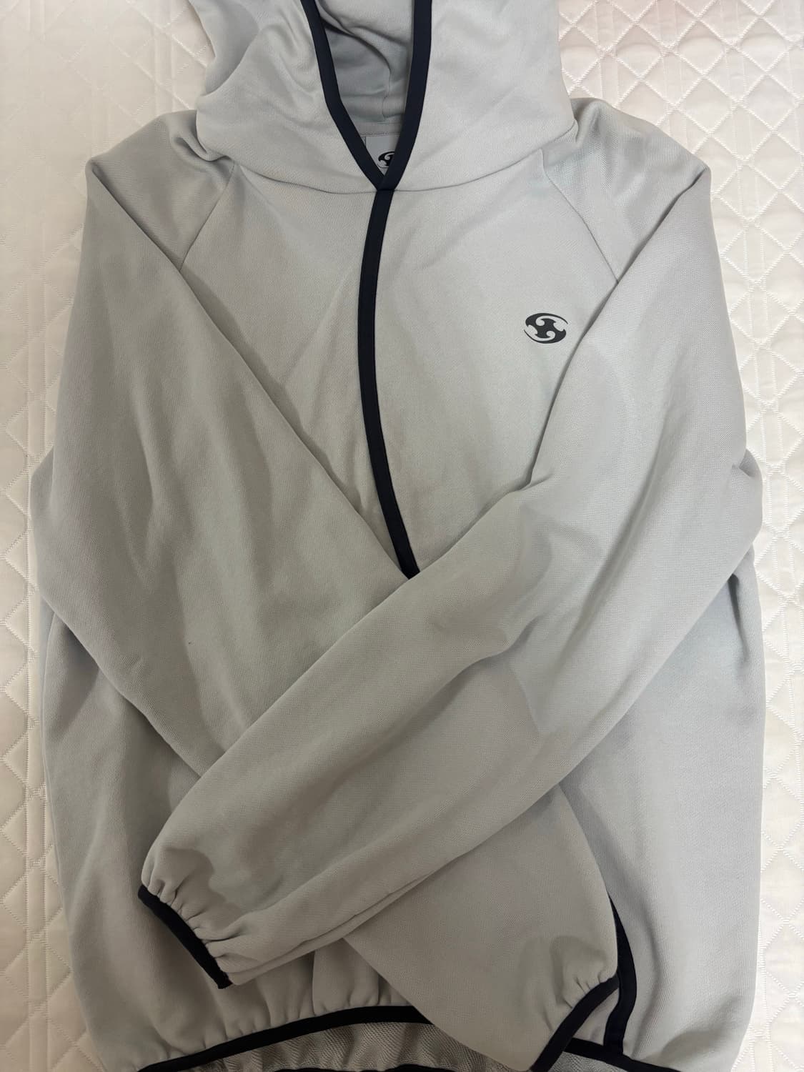 산산기어 Taped Hoodie Light Grey 24FW 2 상품이미지2