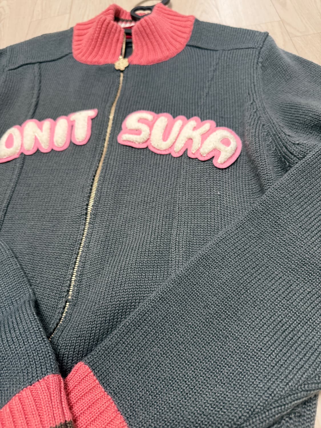 오니츠카타이거 니트집업 빈티지 상품이미지7