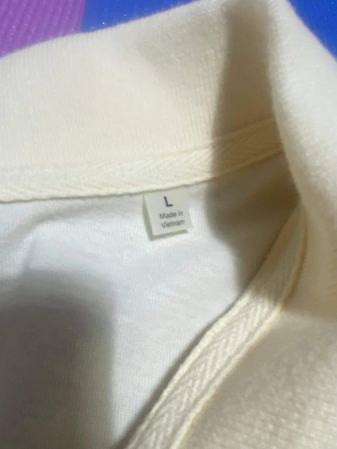 에센셜 숏슬리브 폴로크림 -21ss (L사이즈) 상품이미지5