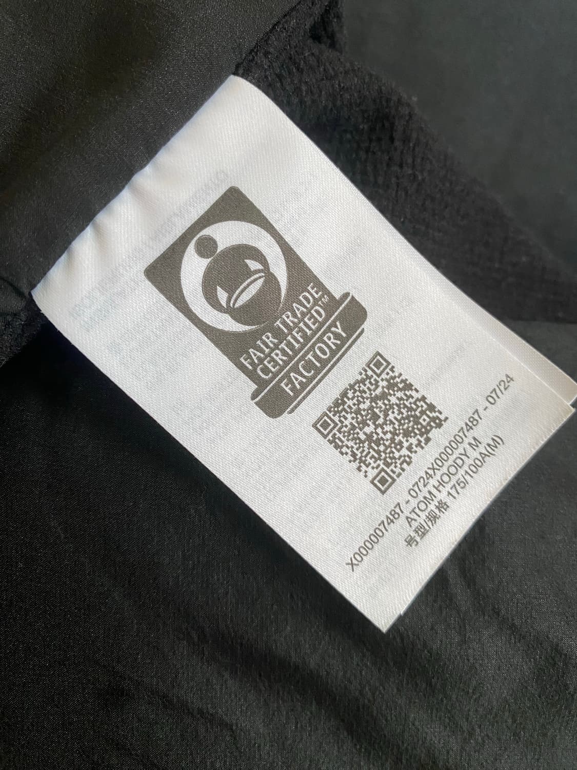 아크테릭스 아톰후디 블랙M새상품 상품이미지8