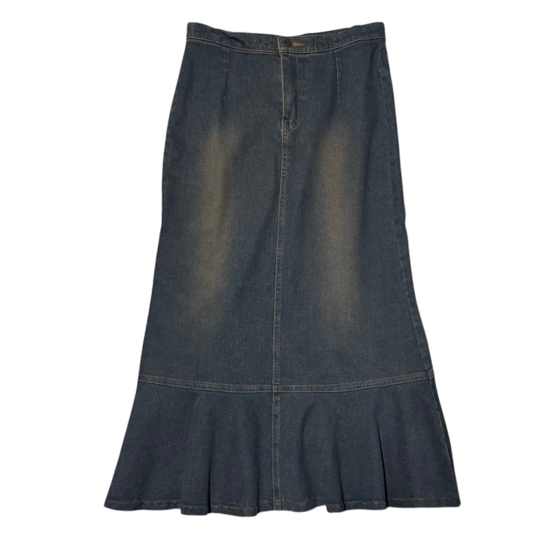 스톤워싱 데님 롱스커트 상품이미지1