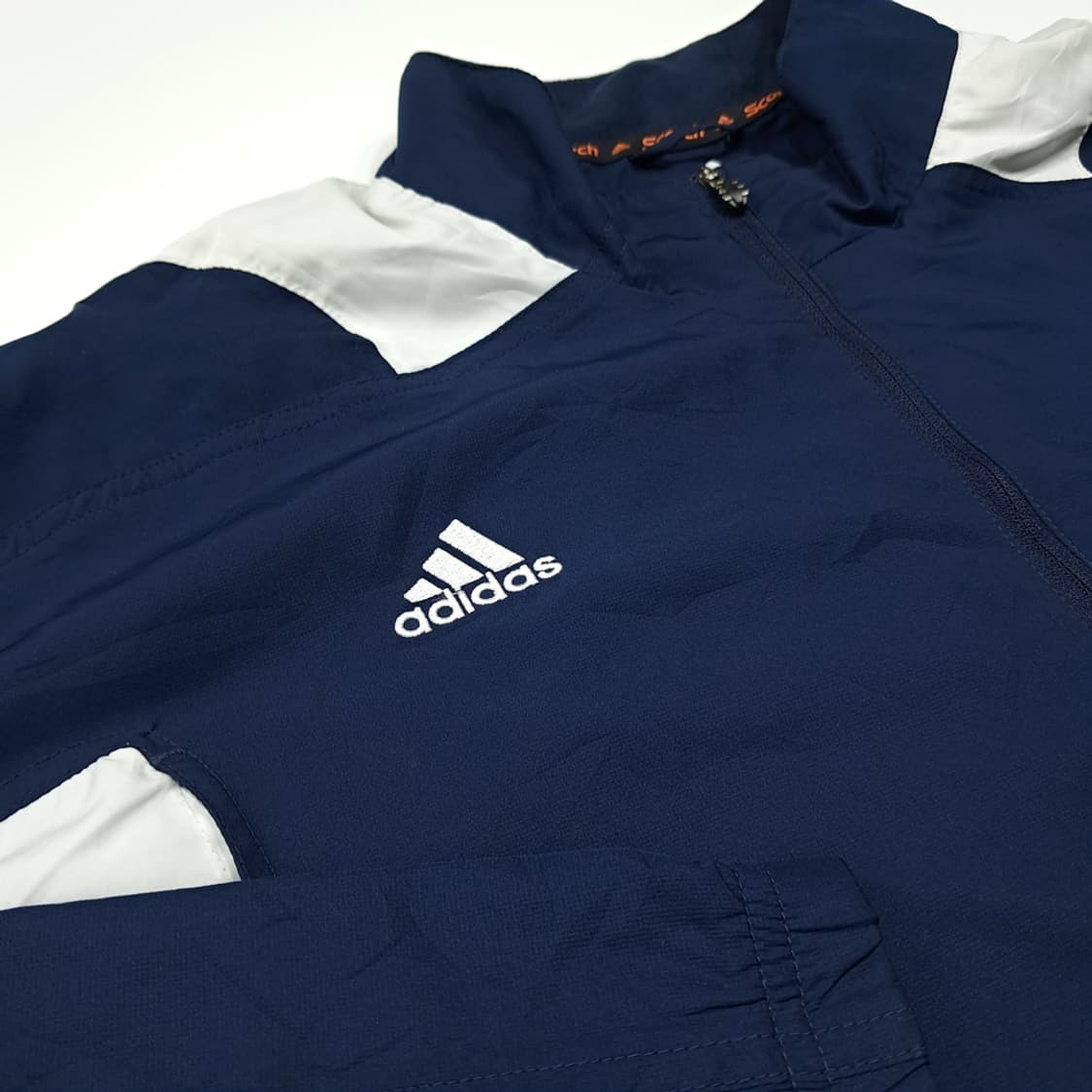 CK144 XL 아디다스 00s Scorch 네이비&화이트 바람막이 자켓 상품이미지5