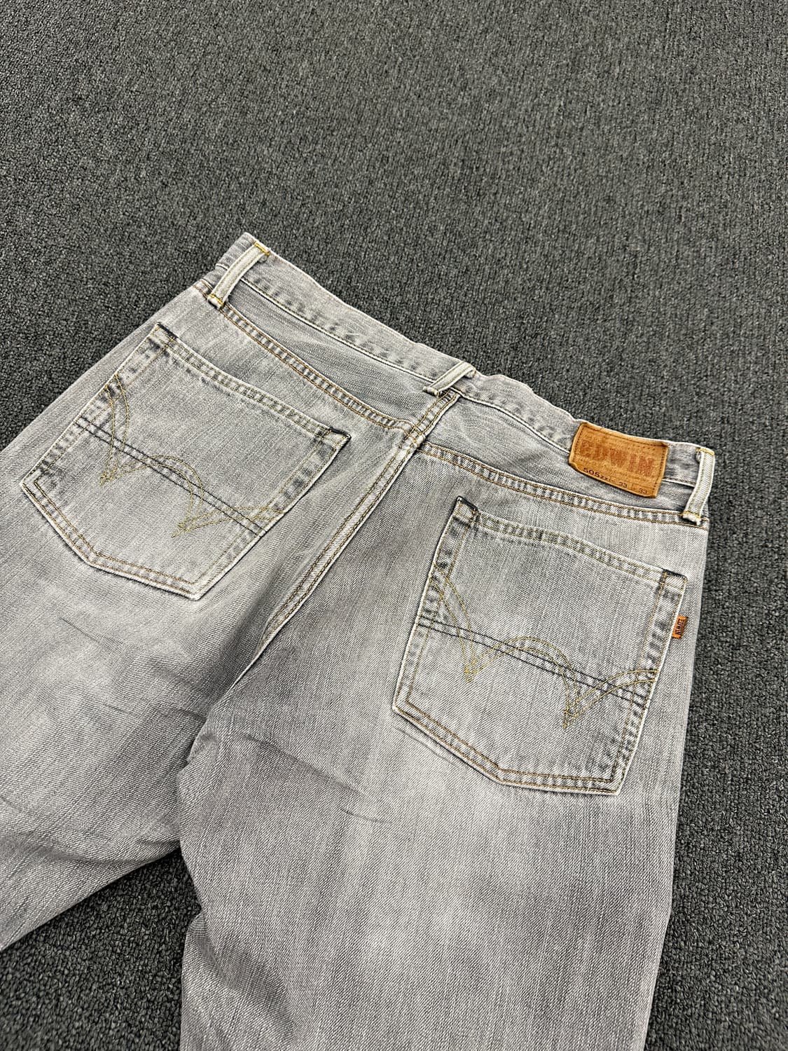 33) 에드윈 505zx 그레이 워싱 데님팬츠 상품이미지4