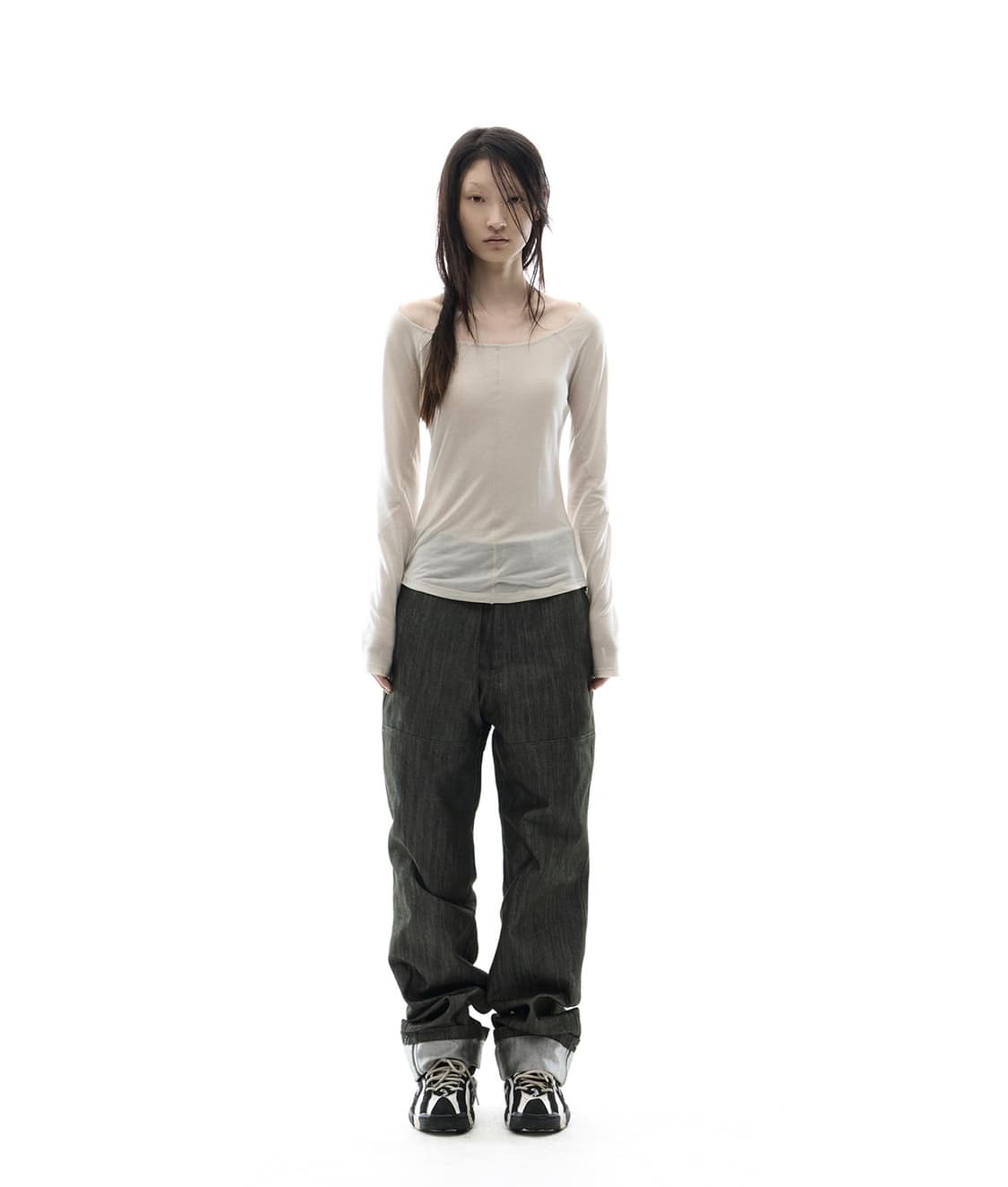 Flatseam Long Sleeve Top / Oatmeal 상품이미지2