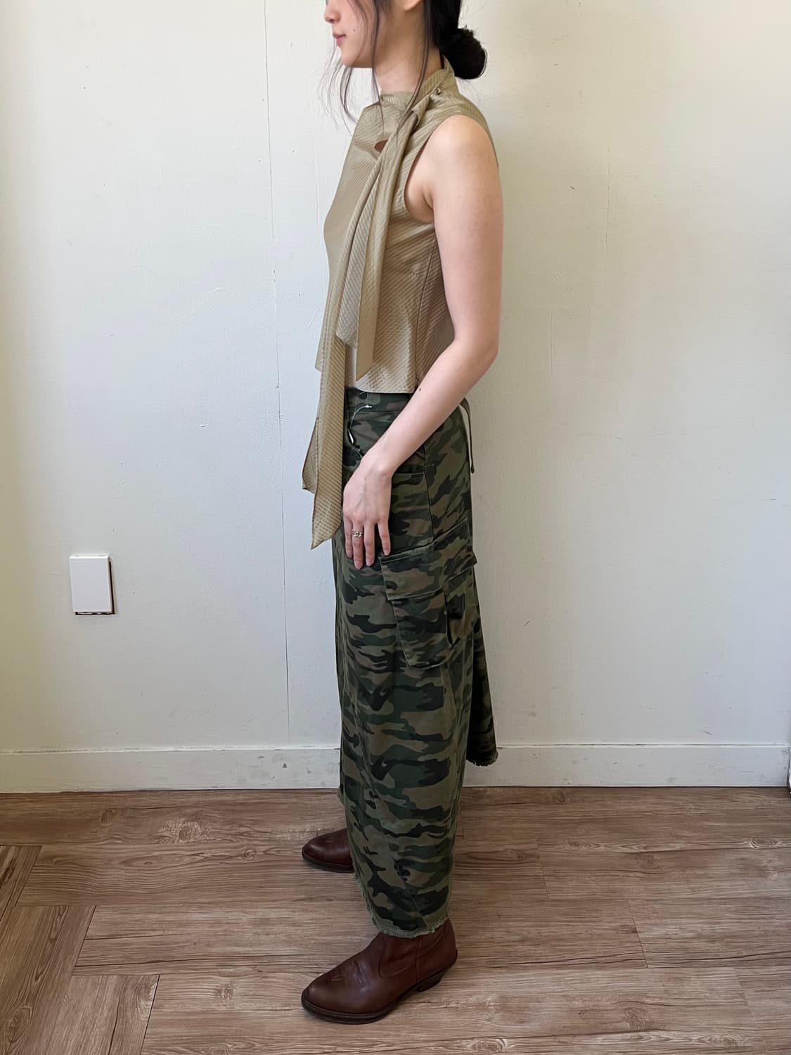 Right-on 밀리터리 스커트 상품이미지9