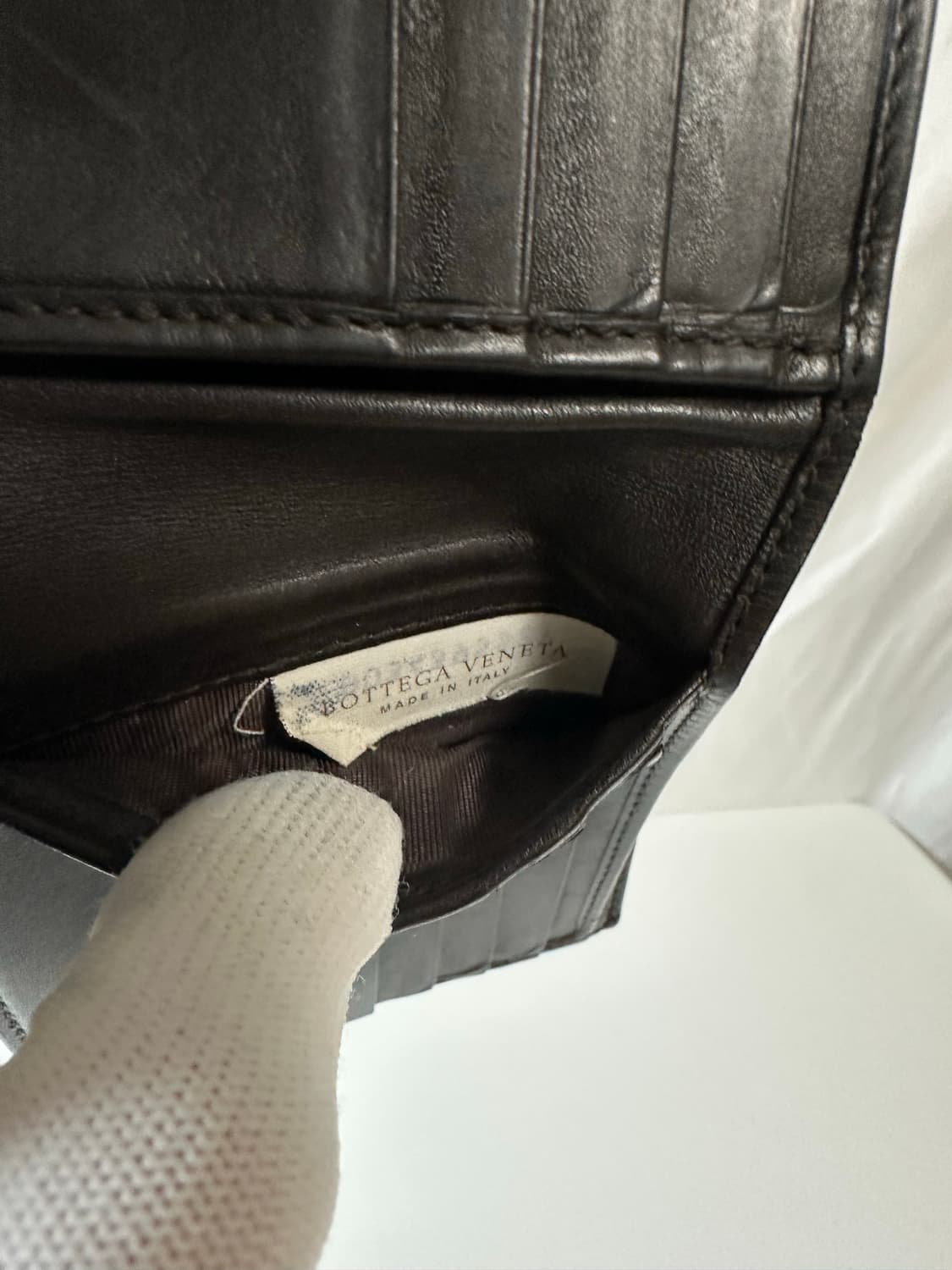 보테가베네타 인트레아치토 반지갑 다크브라운  (OS) 상품이미지6