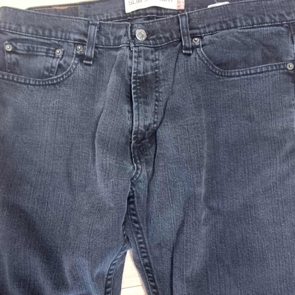 리바이스514 슬림 스트레이트 데님 블랙진(34) 상품이미지2