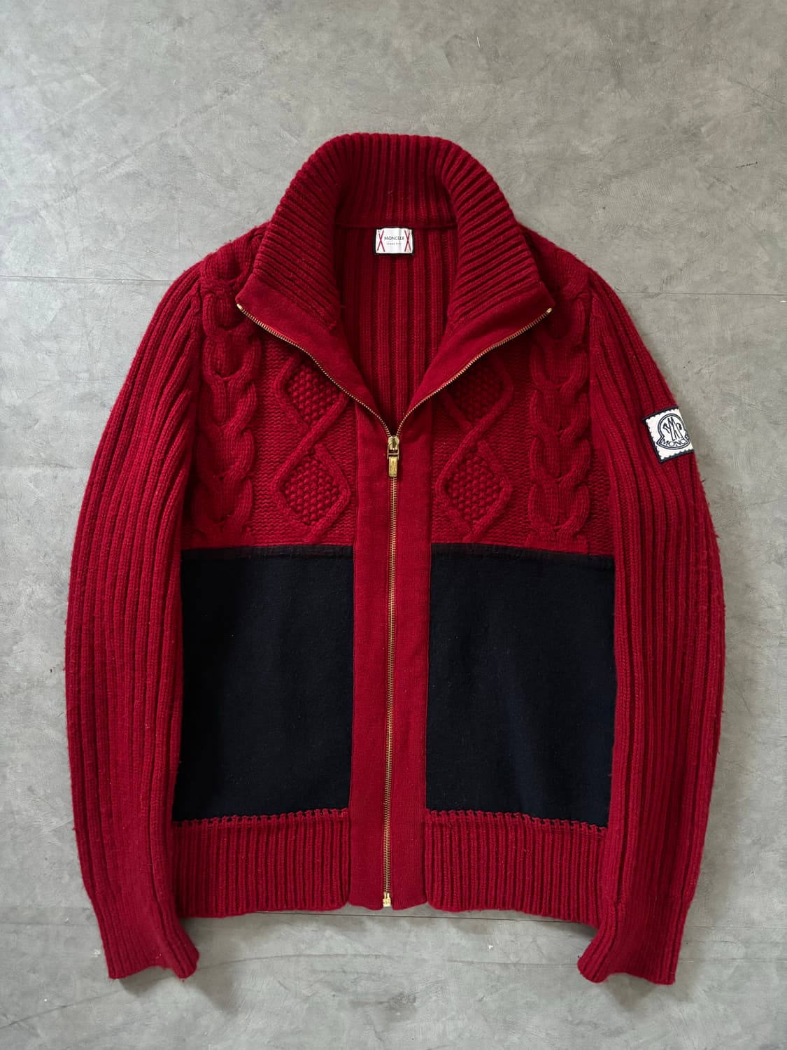 Moncler 몽클레르 감마 레드 니트 집업 상품이미지3