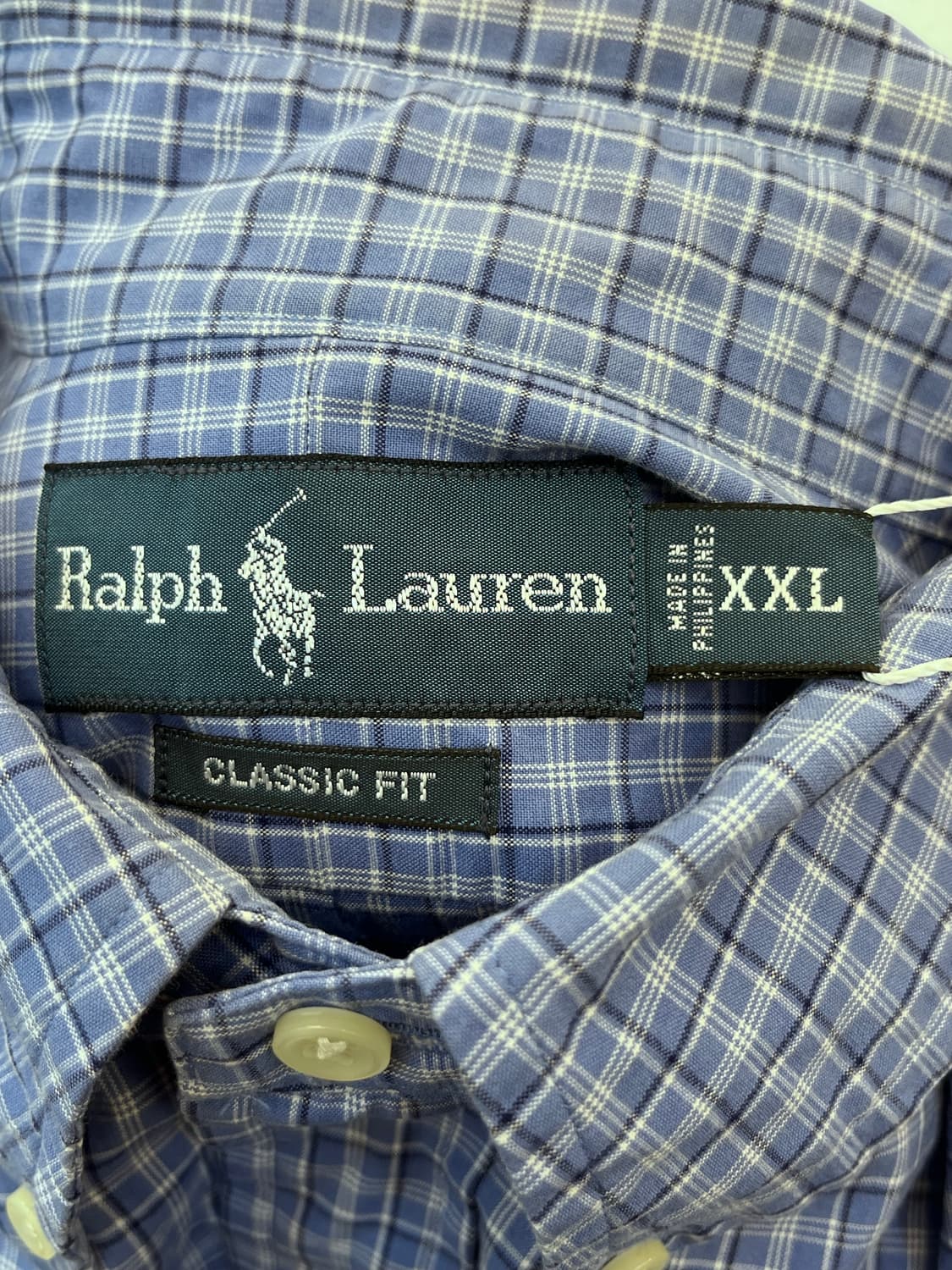 폴로 랄프 로렌 체크 셔츠 블루 상품이미지7