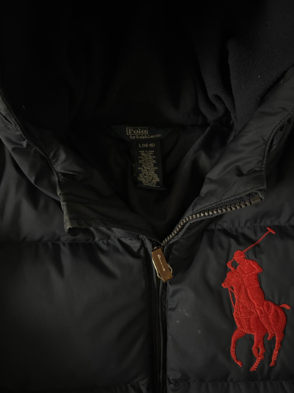 폴로 빅포니 패딩 네이비 상품이미지3