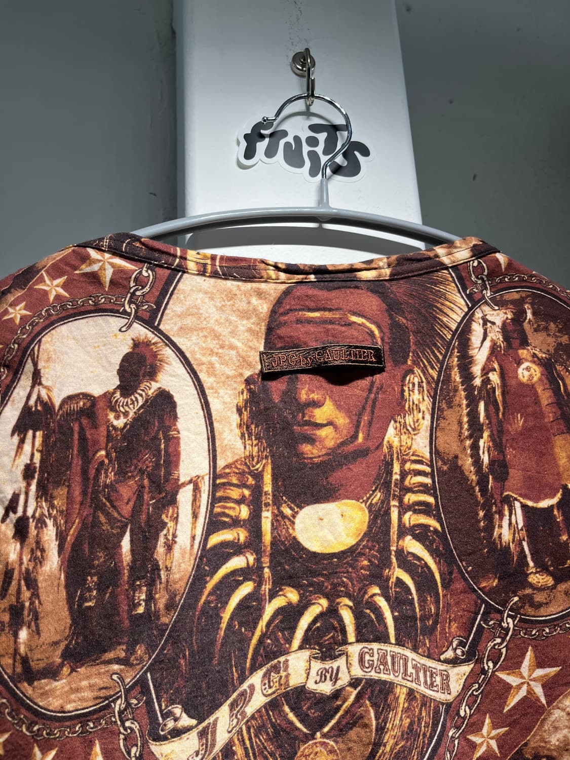 장폴고티에 90s 아메리칸인디언 풀 프린팅 롱슬리브 상품이미지5