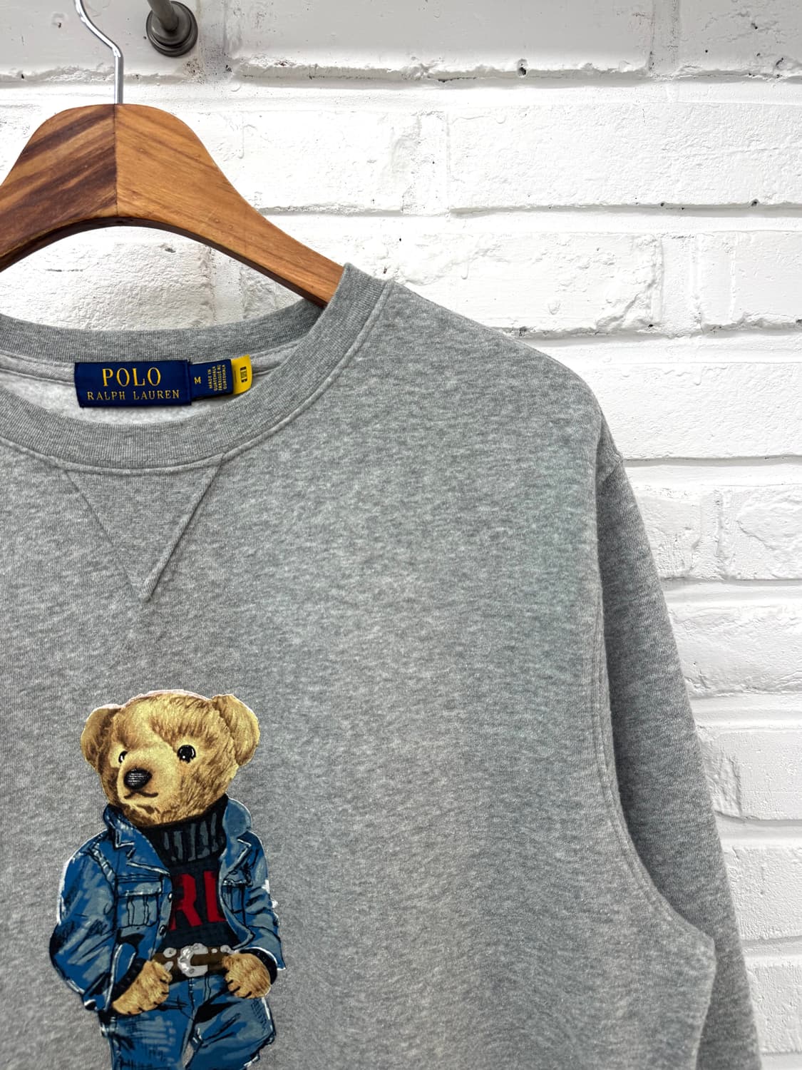 폴로 그레이 폴로베어 기모 스웻셔츠 상품이미지4