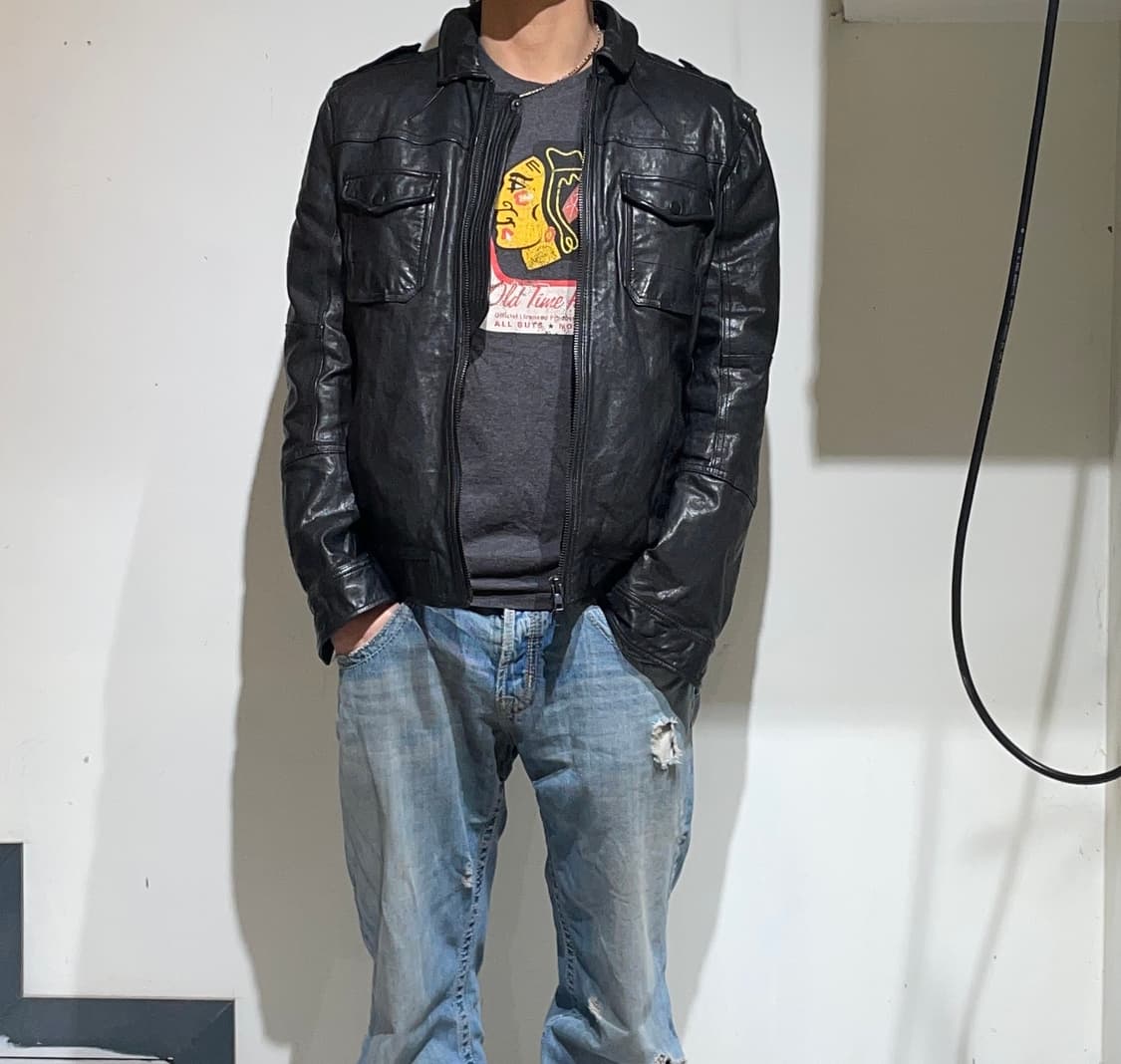 AllSaints black lambskin multi-pocket  상품이미지2