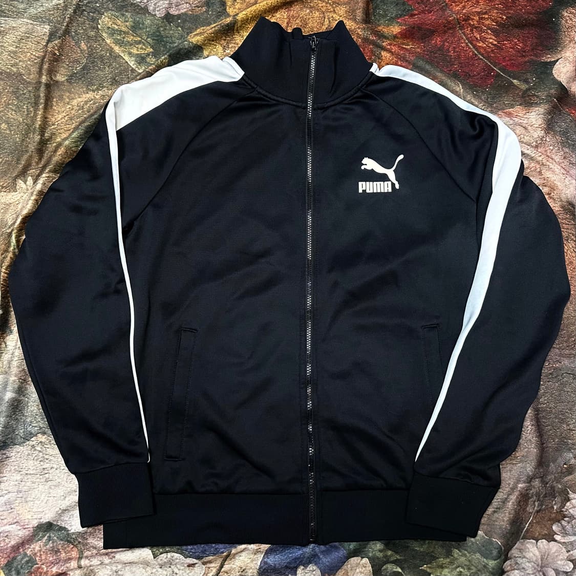 푸마 빈티지 화이트 사이드라인 블랙트랙탑져지 XL 상품이미지1