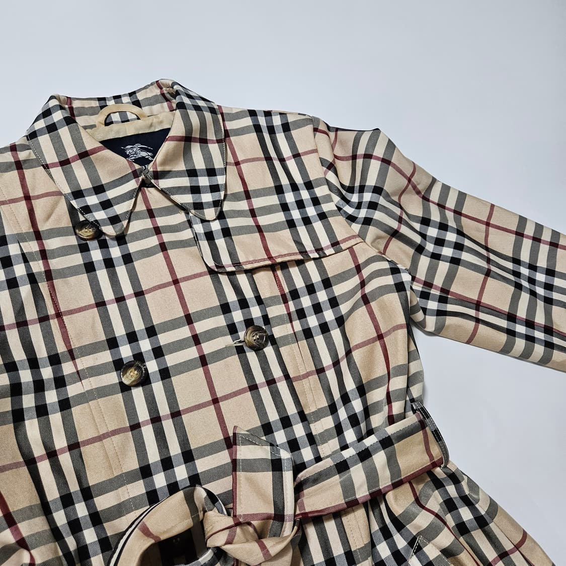 버버리 빈티지 체크 프린트 트렌치코트[S~M] 상품이미지2