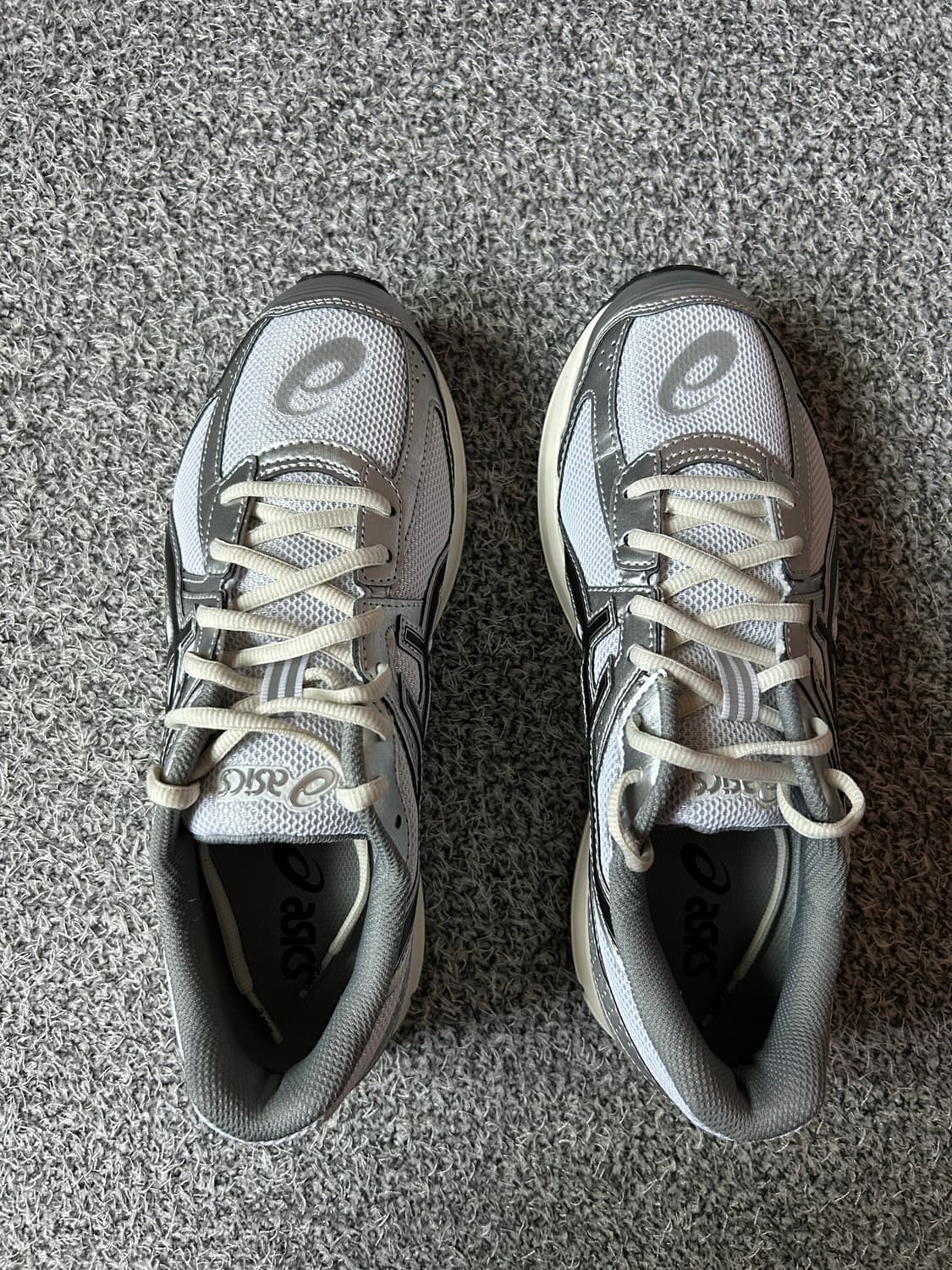 [1회착/풀박스] 아식스 조그100S 265 화이트 블랙 새상품급 상품이미지3