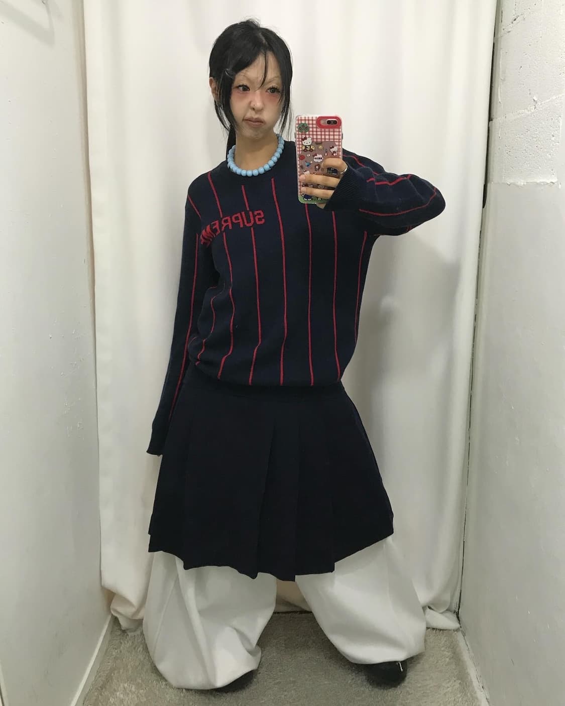 Supreme Wide Pinstripe Sweater  - 13FW 상품이미지3