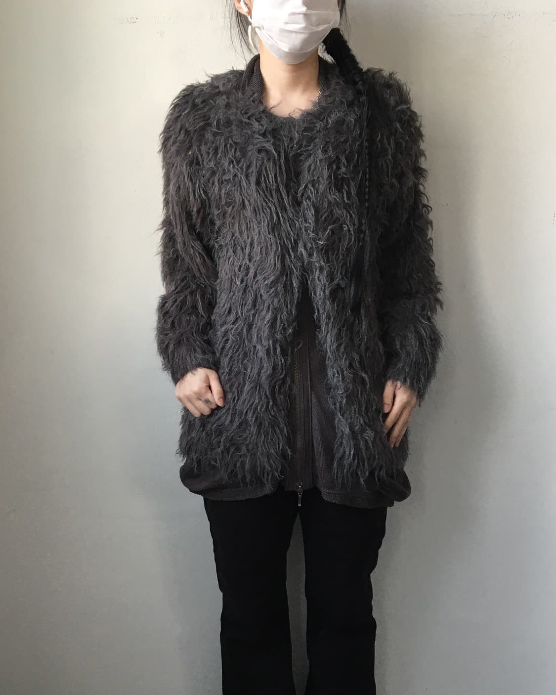 Fluffy knit cardigan 상품이미지1