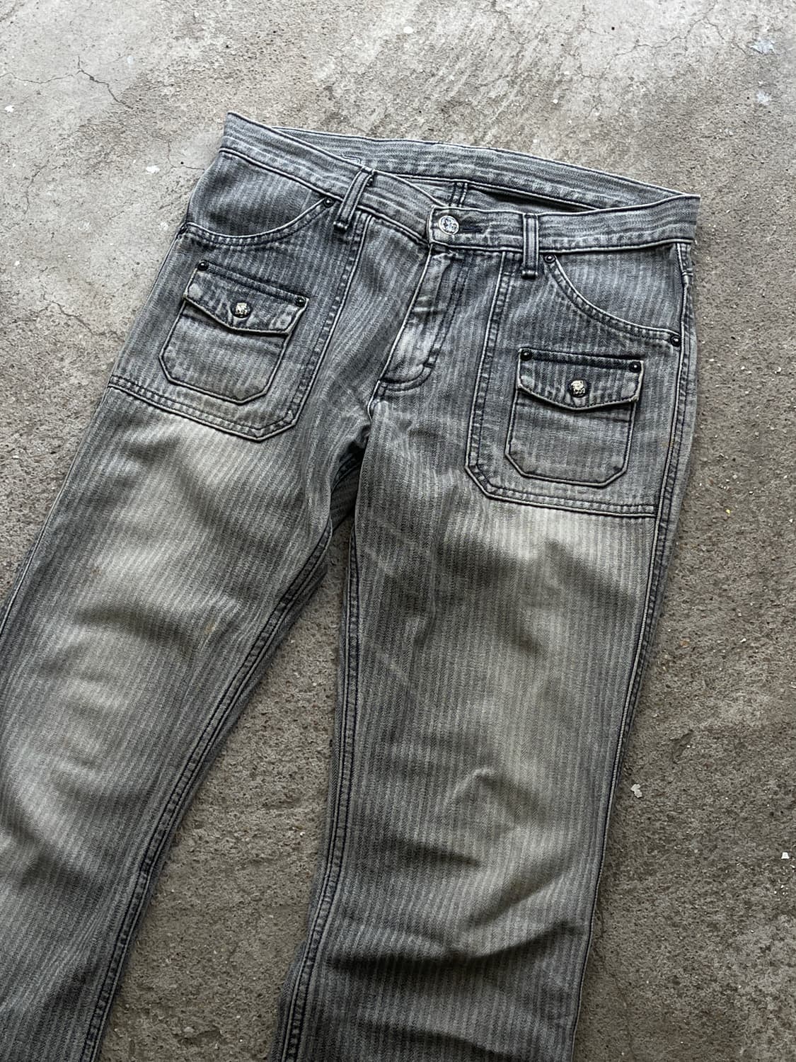 Stripe pocket boots cut jean 상품이미지2