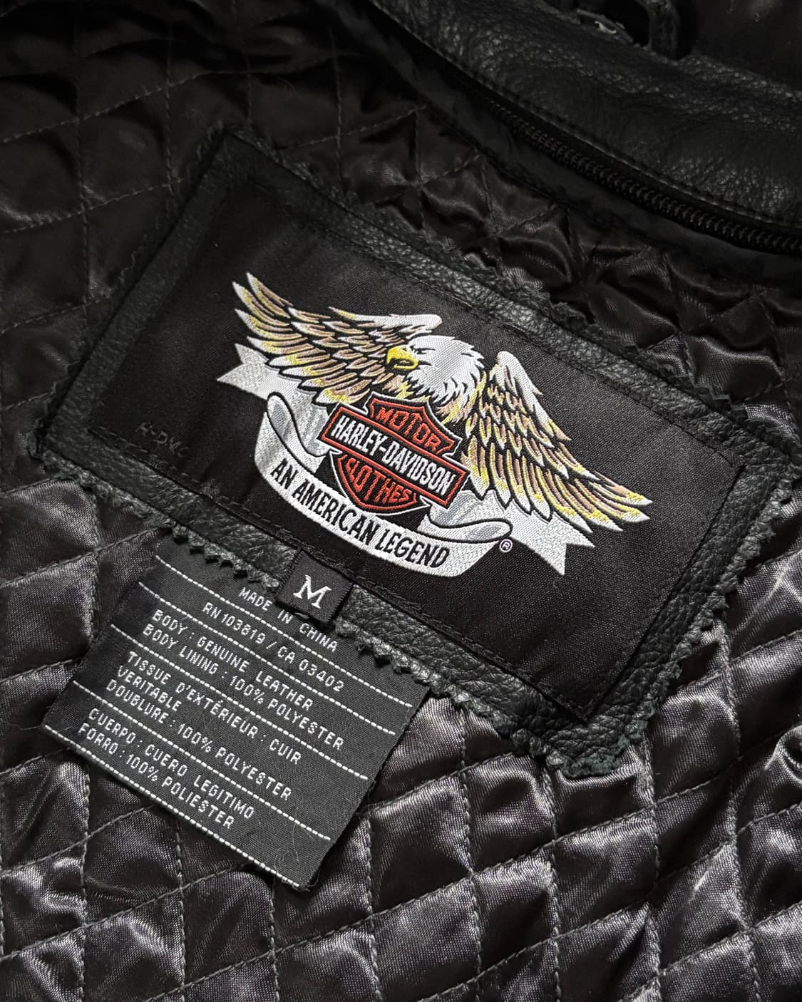 Harley Davidson 할리데이비슨 리얼 레더 레이싱 자켓 상품이미지7