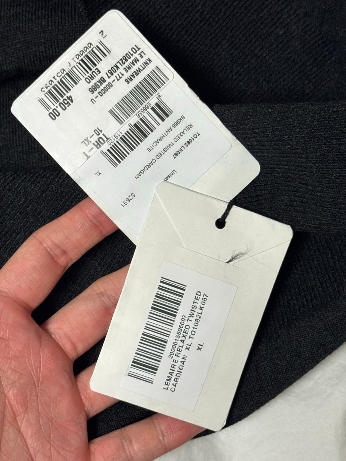 25fw 르메르 트위스티드 가디건 그레이 xl 상품이미지3