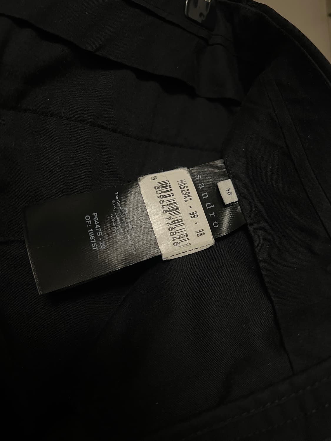 산드로 옴므 수트 셋업 블랙 상품이미지6